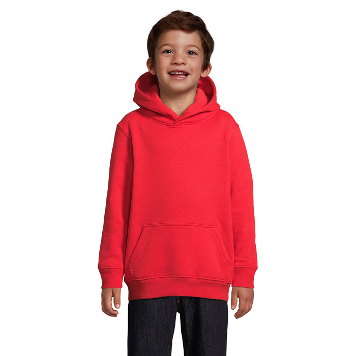 Sweat capuche promotionnel pour enfant CONDOR KIDS Rouge vif